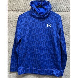 Under Armour Boys Long Sleeve Pullover Hoodie Blue Size‎ YXL